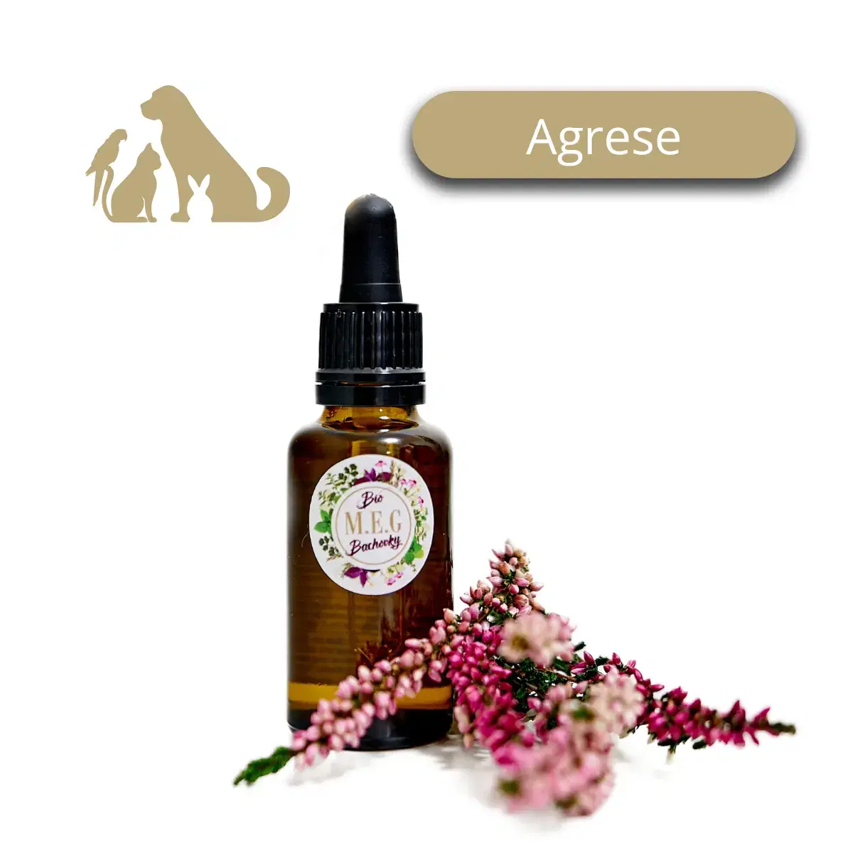M.E.G Bio Bachovky pro zvířata - Agrese