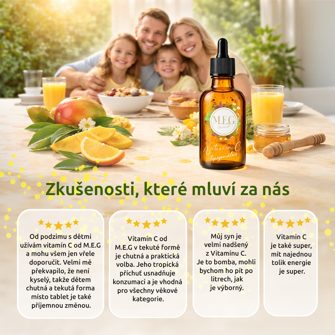 M.E.G Lipozomálny Vitamín C – Mango so sladidlom