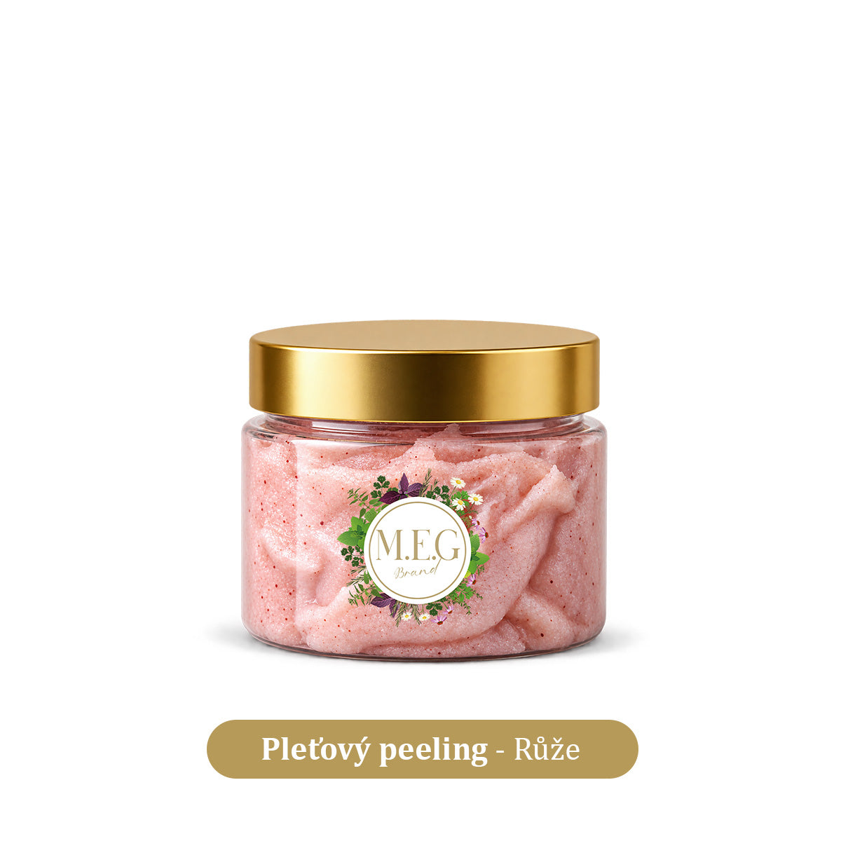 M.E.G Pleťový peeling Růže