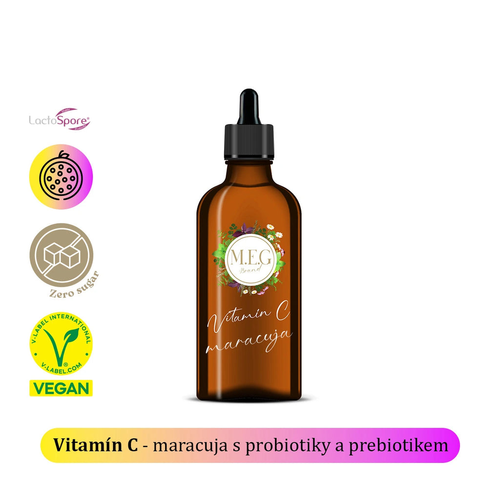 M.E.G Vitamín C – Maracuja s probiotikami a prebiotikom so sladidlom